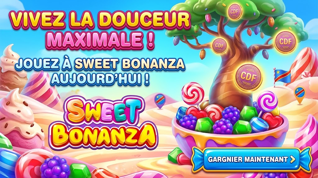 Sweet Bonanza jeu mobile RDC